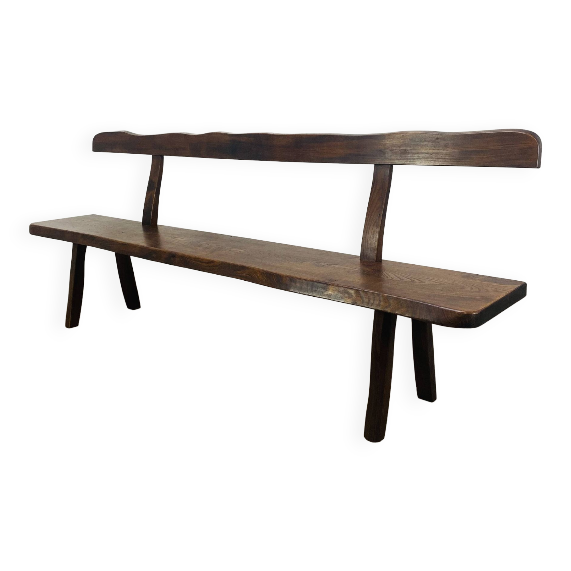 Brutalist elm bench by Aranjou