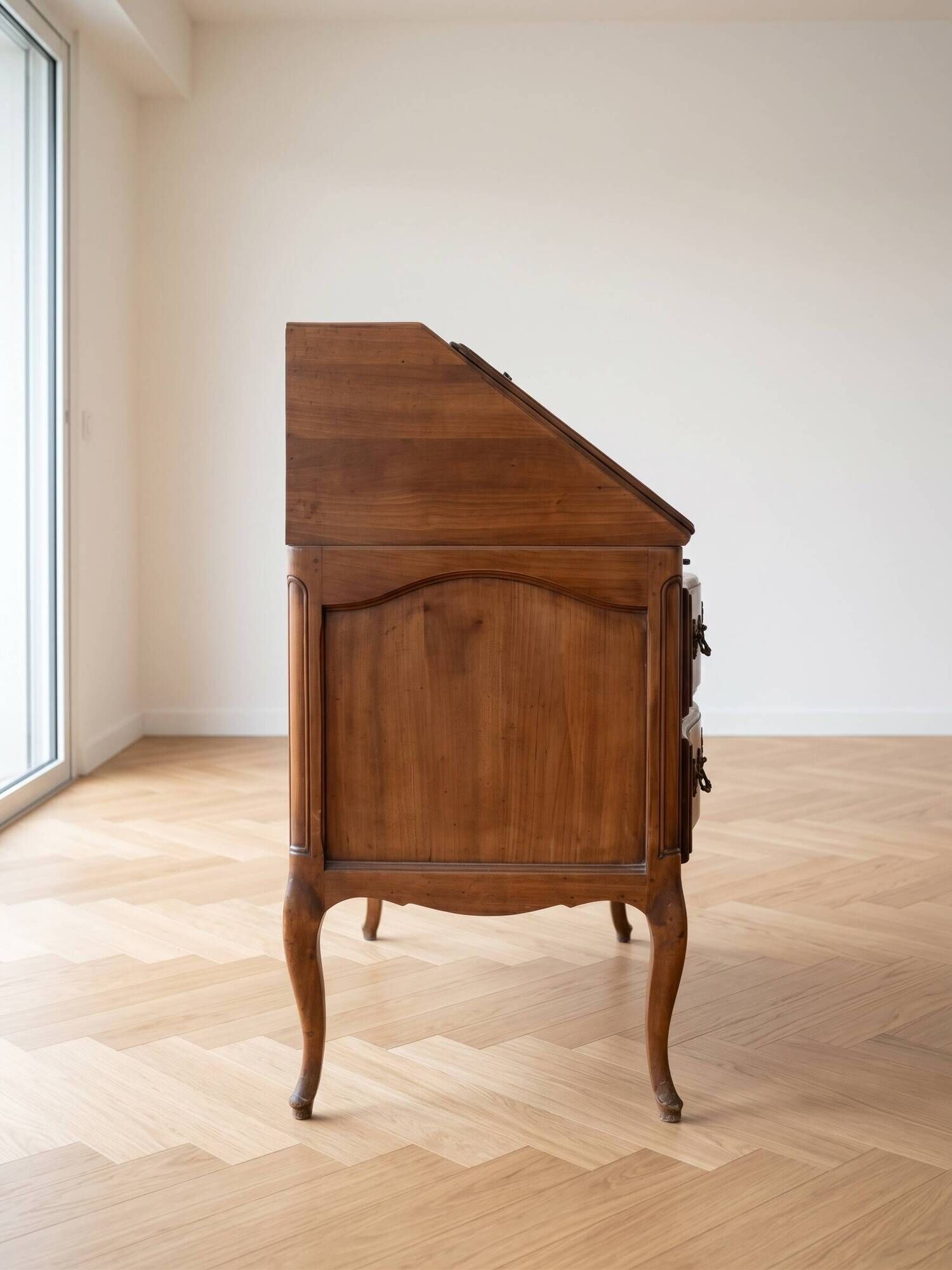 Bureau secrétaire style Louis XV en bois
