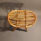 Vintage rattan stool 1960/1970.