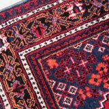 Tapis Vintage Hamadan Fait Main en Laine – Années 1970 – 136 x 205 cm – Rug