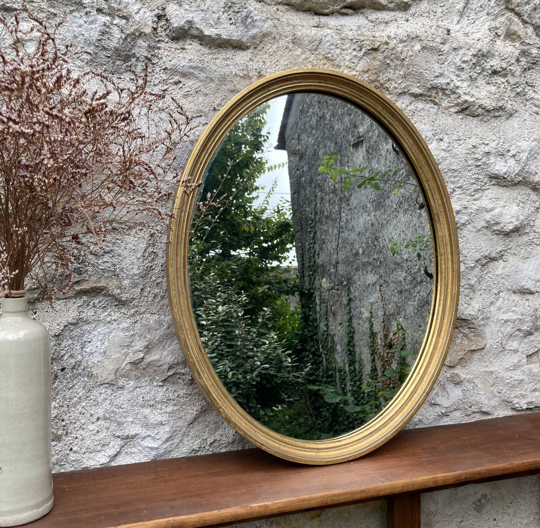 Miroir ancien doré
