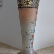 Legras glass cornet vase, "Spring" model (1900 - 1910)