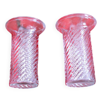 Set of 2 glass containers