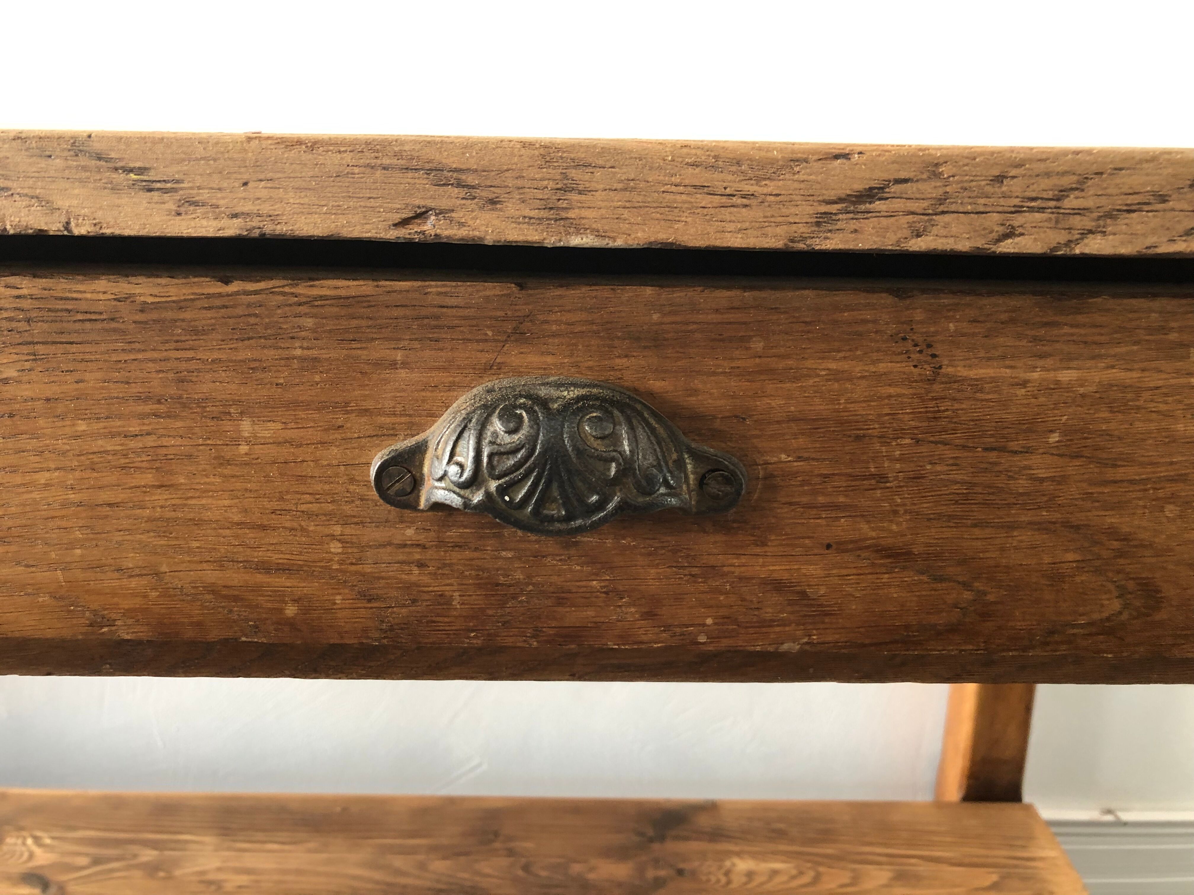 Drapery table, Mercerie, craft furniture early twentieth century
