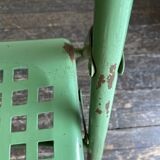 Garden chair in perforated sheet metal 1950