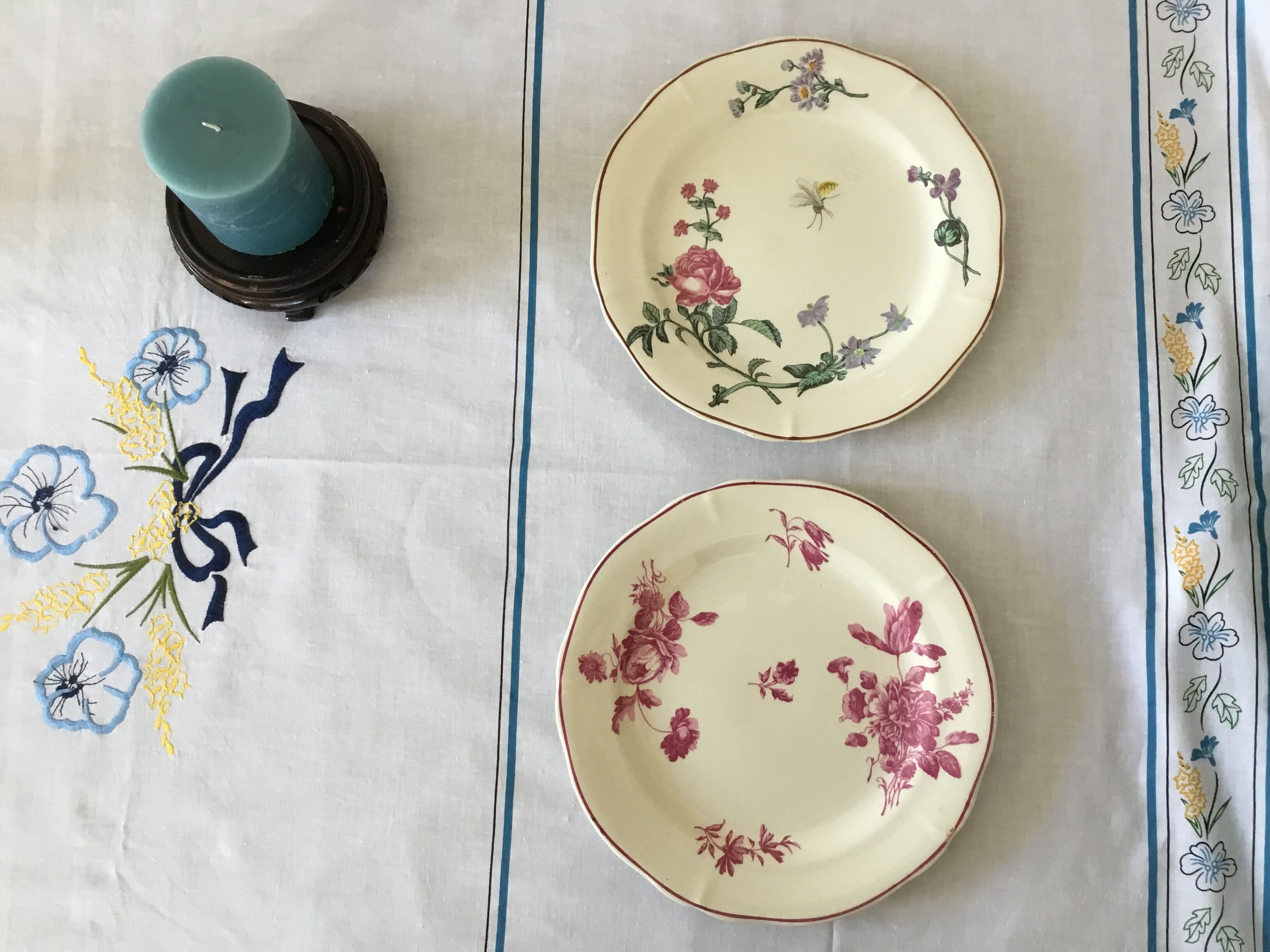 Gien earthenware plates