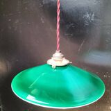 Green opaline pendant light