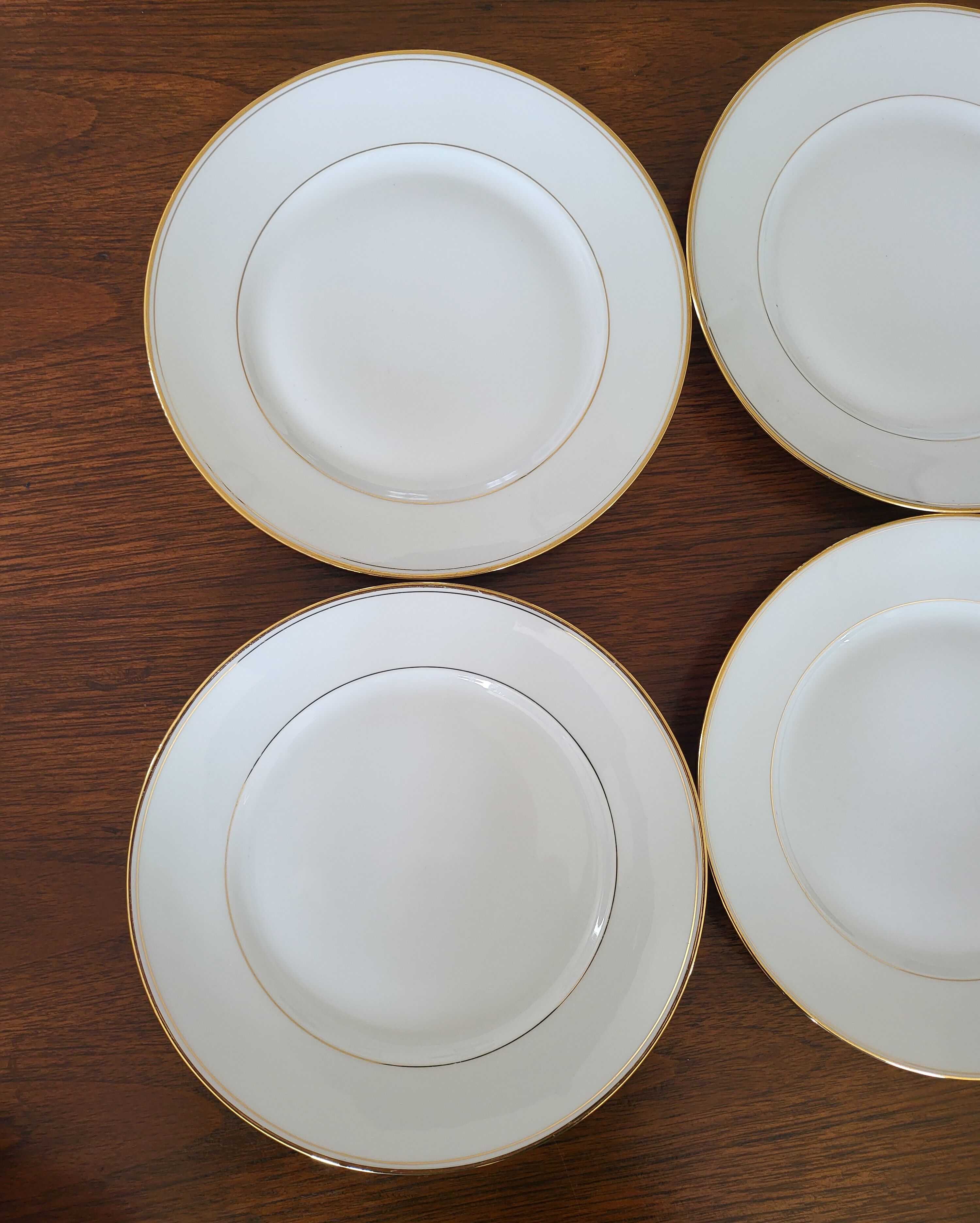 6 Flat Plates CNP Luxury Porcelain