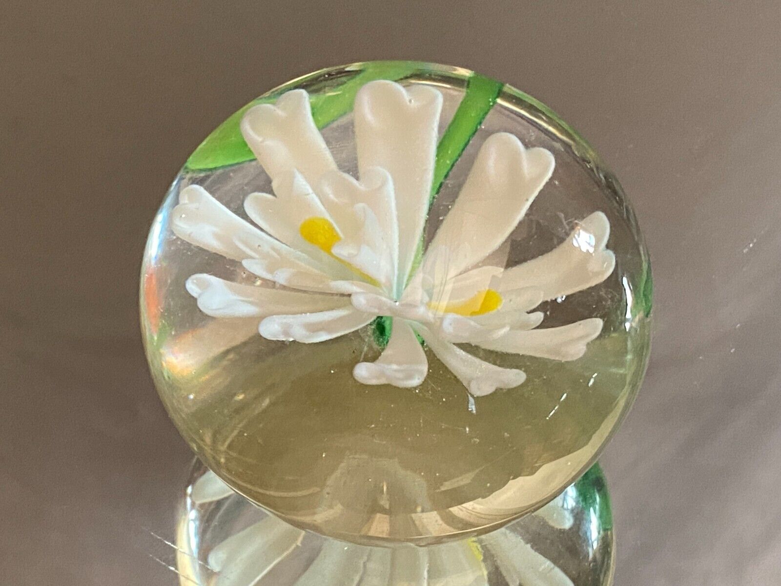 Sulfide ball paperweight