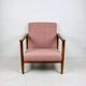 Pink Boucle GFM-142 Armchair attributed to Edmund Homa, 1970s