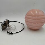 pink opaline pendant light