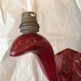 Red ceramic Art Deco wall lamp N2