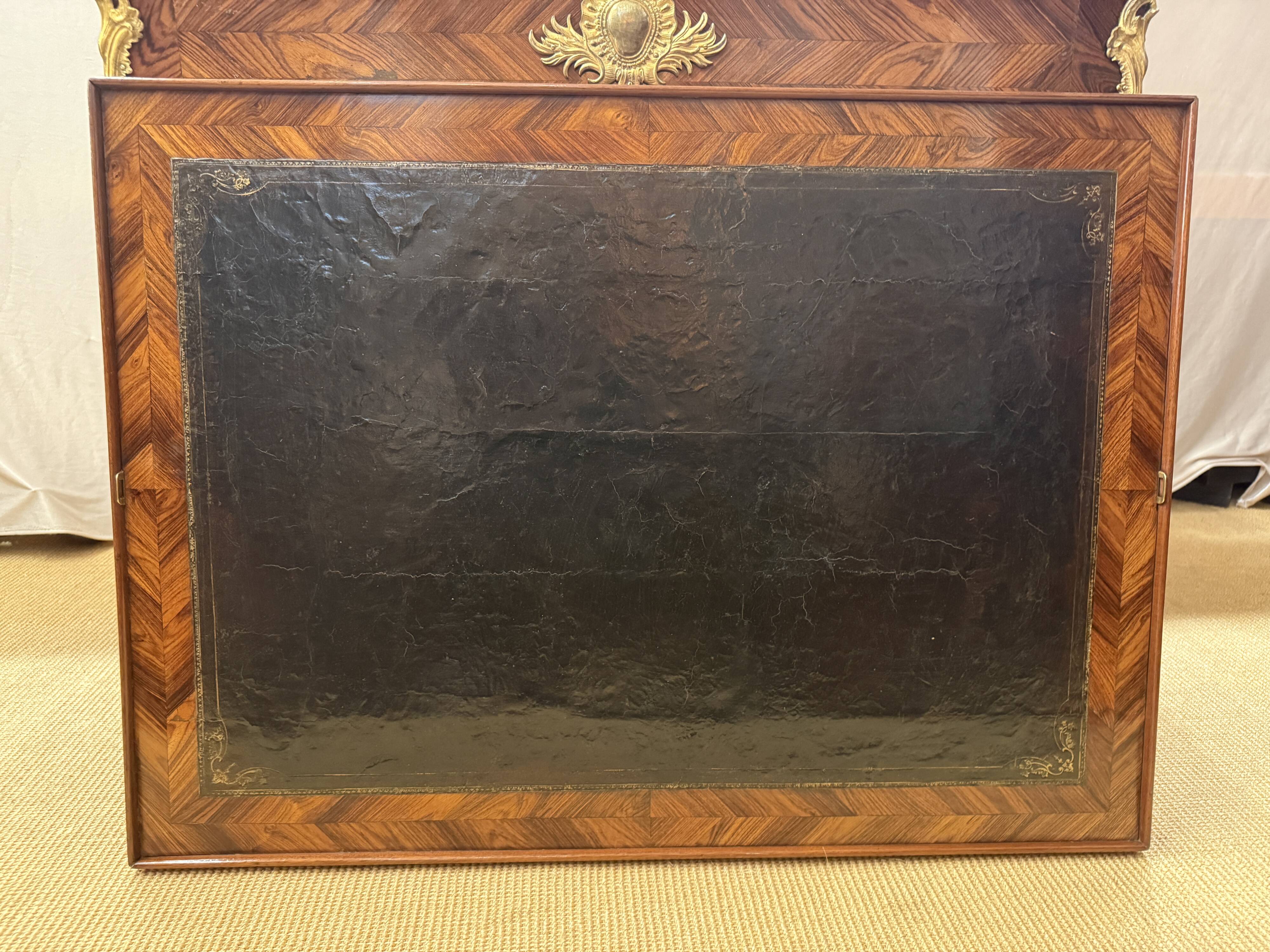 Rococo Games Table with Leather, Chess & Backgammon, 18th Century