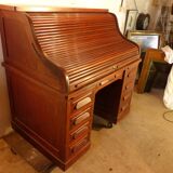 Old American office in mahogany cylinder