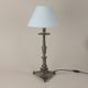 Antique French Table Lamp Silver Bronze Elegant Decoration
