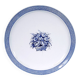 Antique serving dish in Sarreguemines earthenware with old Delft blue decoration.