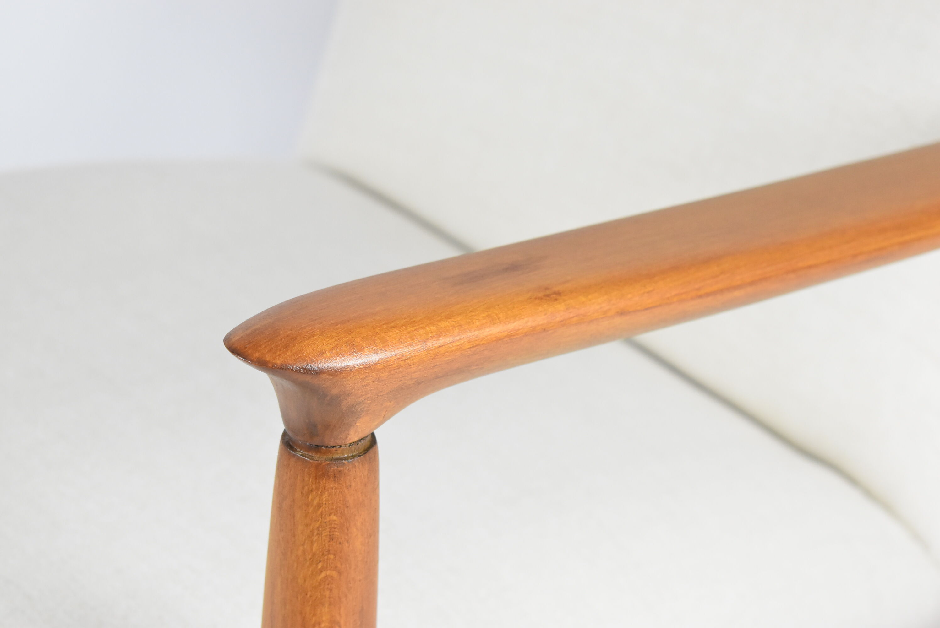 Polish icon, armchair model GFM-64, designed by E.Homa, 1960s, cream