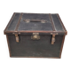 Leather travel trunk from the 1900s