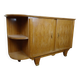 According to Jules Leleu: Rare corner sideboard in light wood, Art Deco period, circa 1930