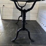 Ancienne table de bistrot dessus marbre