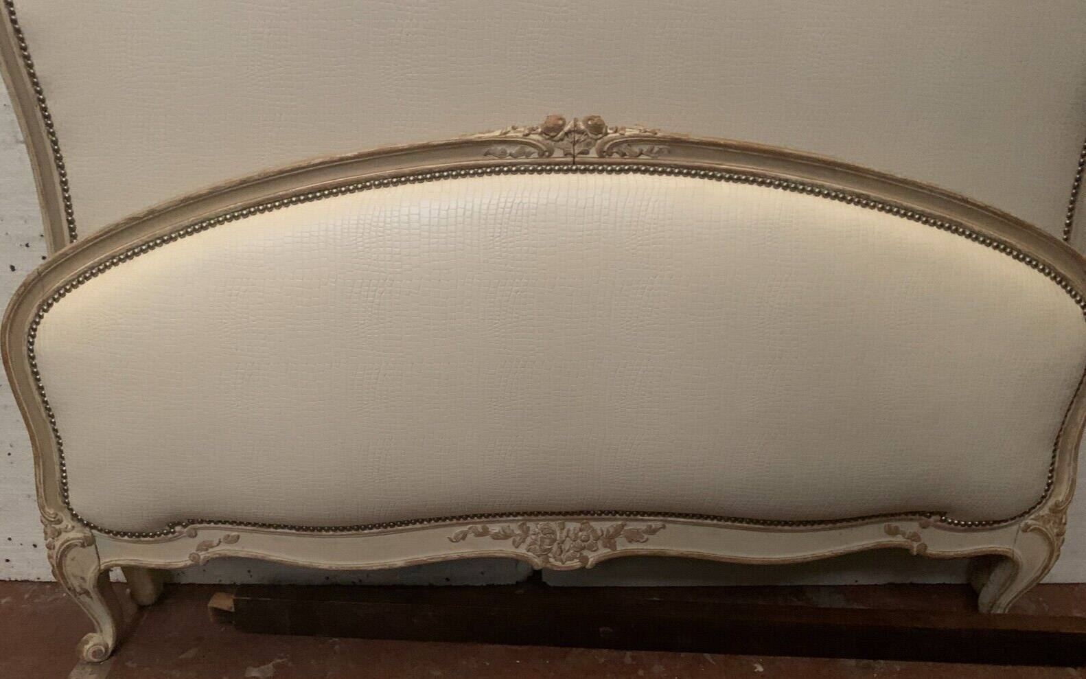 Louis XV style bed in 20th century patinated beech