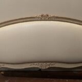 Louis XV style bed in 20th century patinated beech