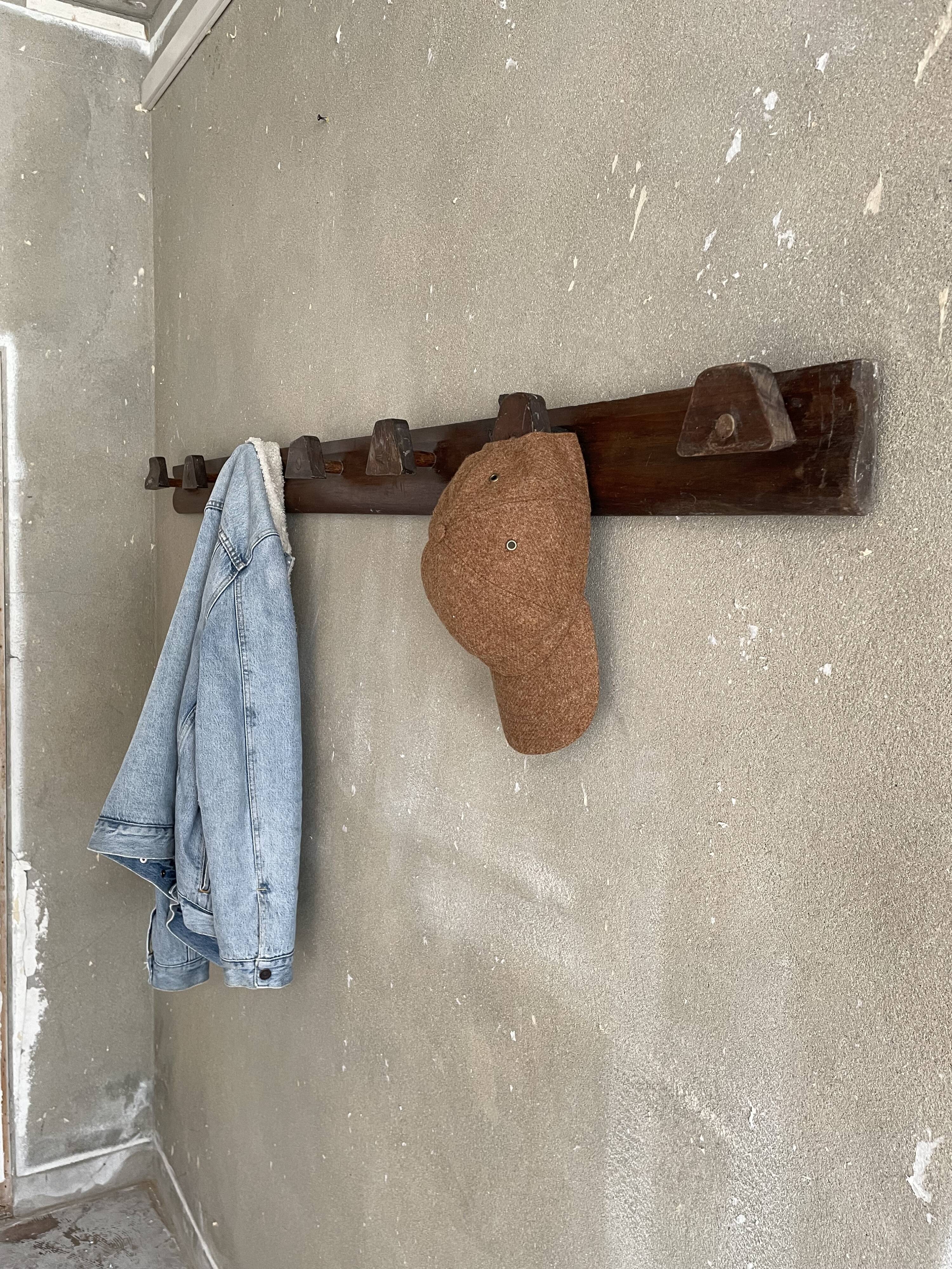 Wall coat rack popular work French 40s