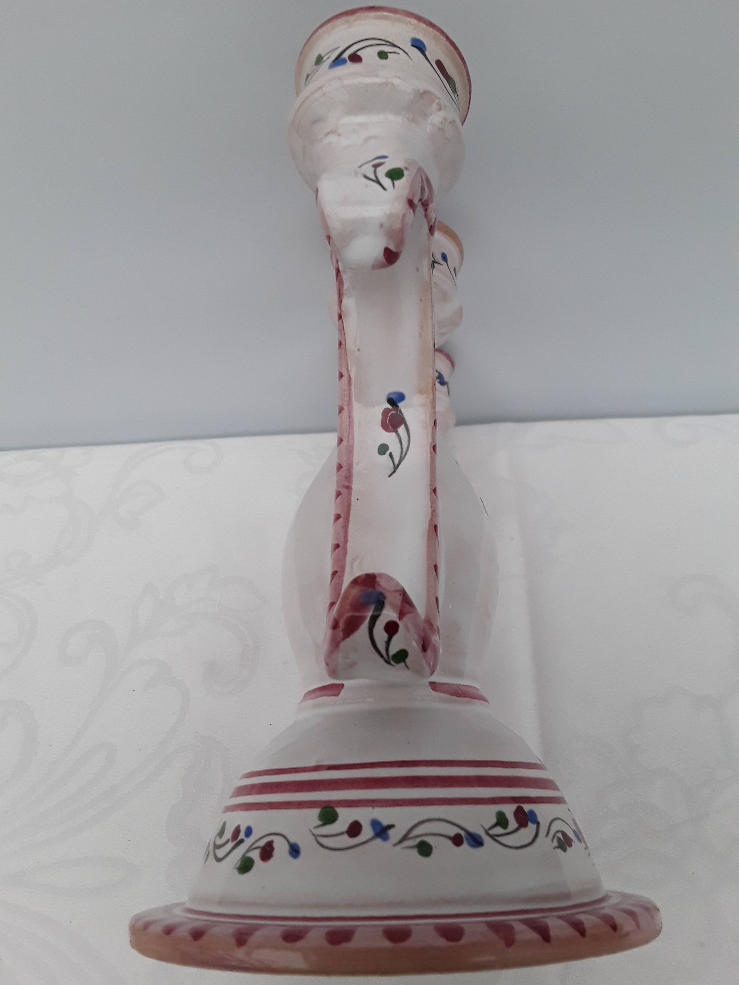 Earthenware candle holder