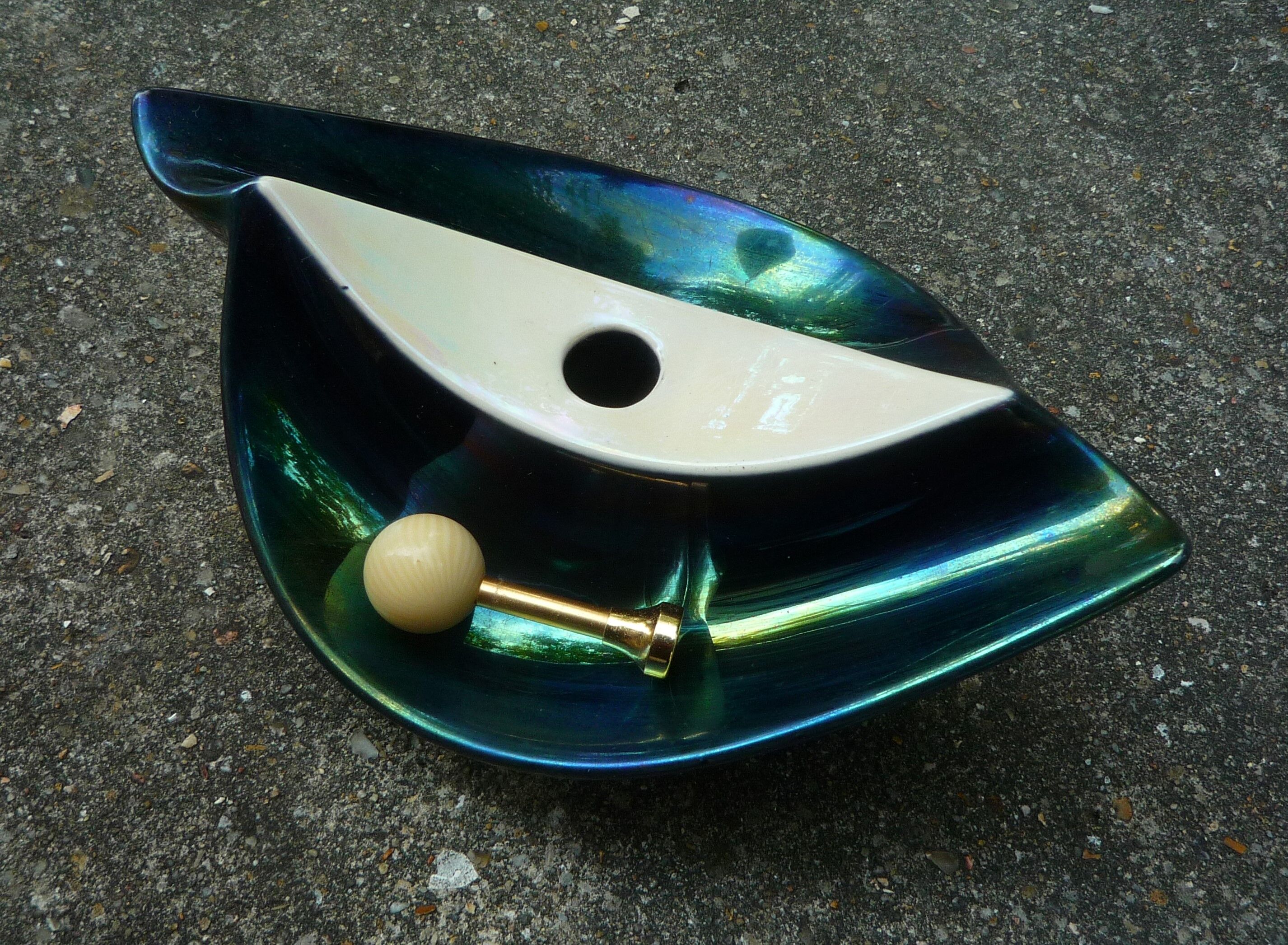 1950s porcelain ashtray