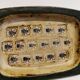 Square ashtray/stoneware bowl with sung glaze from royal copenhagen - designed by jørgen mogensen
