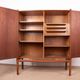 Swedish High Cabinet, Teak, Beech, Brass model Napoli, David Rosen 1960.
