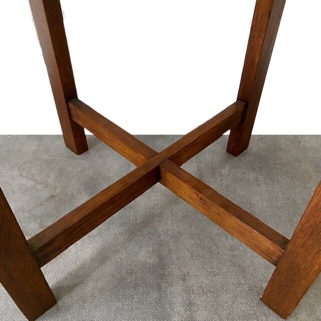 Vintage Round Side Table 1930s Art Deco