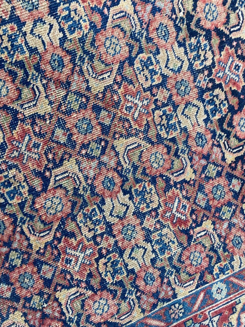 Antique Iranian Tabriz Handmade Rug 134x178 cm