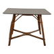 Rattan and wood table