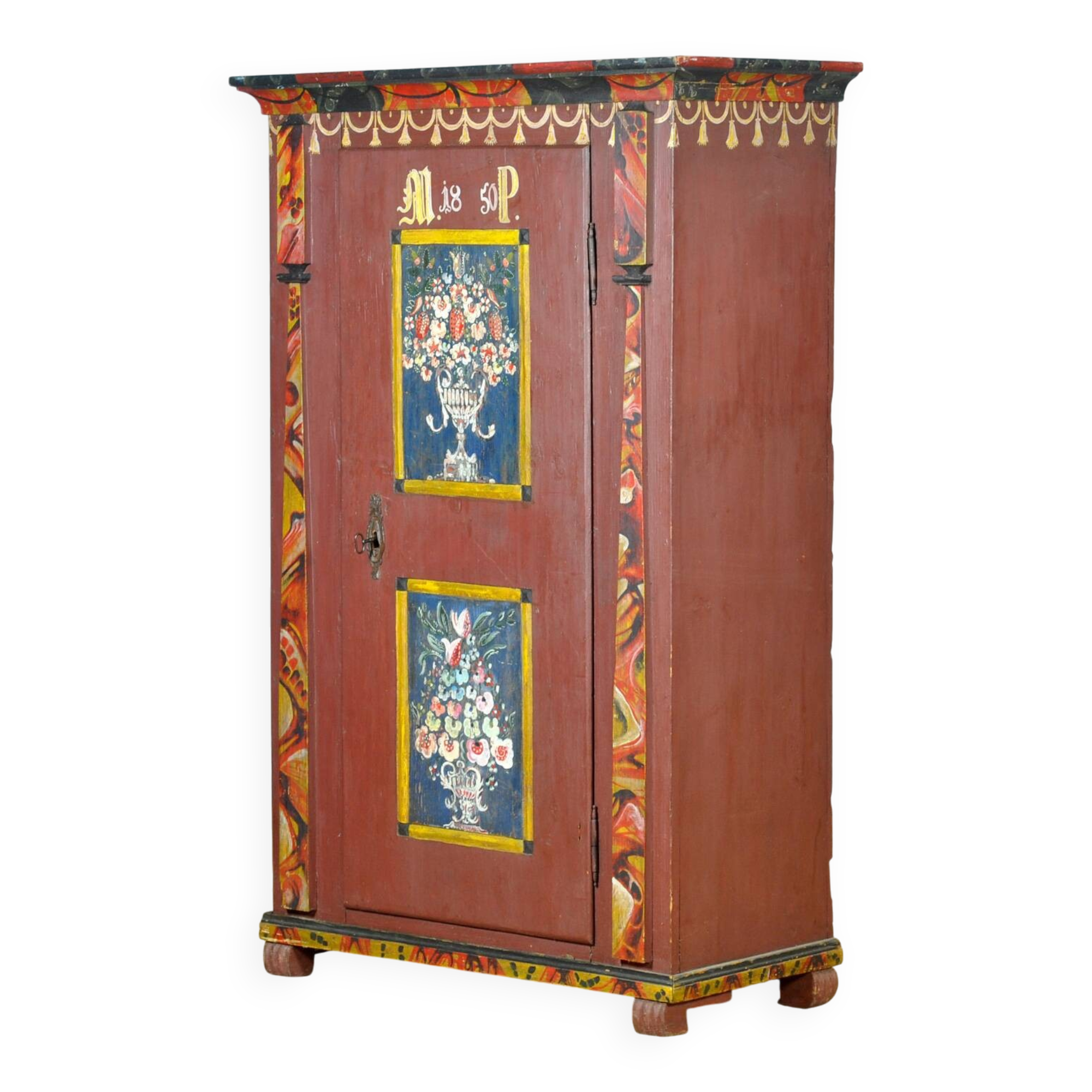 German wedding cabinet, dated 1850