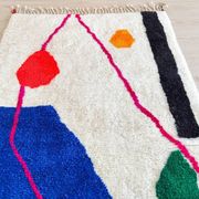 Berber rug woven in natural wool 100cmx200cm