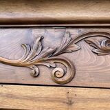 Empire wardrobe in solid walnut, France, mid-19th century.
