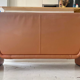 Tawny leather sofa De Sede "2011", Switzerland 1980