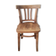 Chaise bistrot de bureau artisanale en bois d'olivier