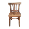 Chaise bistrot de bureau artisanale en bois d'olivier