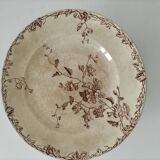 Antique pedestal plate – KG Lunéville – “Printemps” model – circa 1875