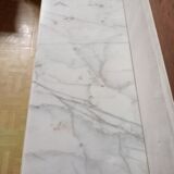 Console in gilded wood and marble style Louis XVl