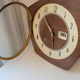 Vintage wall clock in electric smi formica with date
