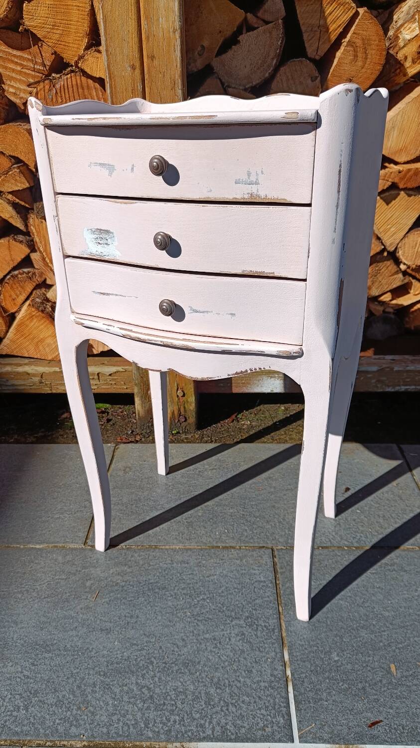 Petite commode/ chevet vintage patinée