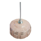 Silver pink Clichy glass pendant light