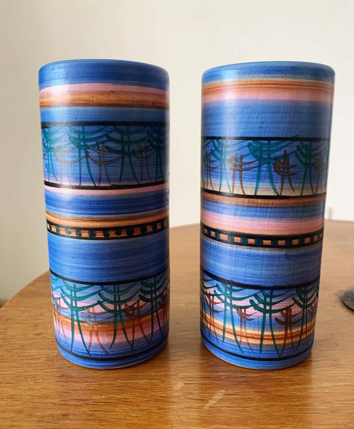 Roller vases by Michel Gorgeon for Vallauris