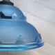 Pair hanging lamp Abat-jour blue glass