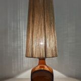 Vintage ceramic lamp and jute rope