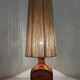 Vintage ceramic lamp and jute rope