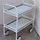 Vintage metal dessert trolley, openwork, 1950s.